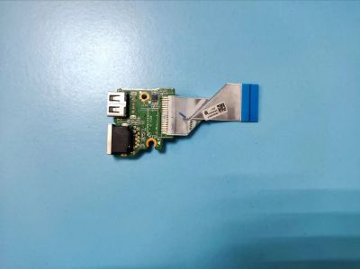 Лот: 25631537. Фото: 1. Б/У плата с разъемами USB, LAN... Запчасти для ноутбуков