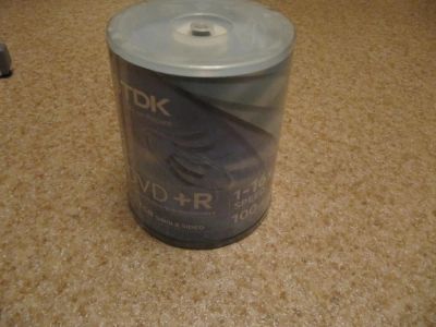 Лот: 4462141. Фото: 1. TDK DVD+R 100 диски на шпинделе... CD, DVD, BluRay