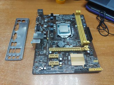 Лот: 25455827. Фото: 1. Материнская плата Asus H81M-K. Материнские платы