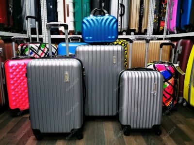 Лот: 14455049. Фото: 1. Чемодан Мини "Krabi" Серебристый-2... Чемоданы и сумки дорожные