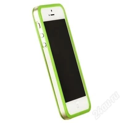 Лот: 2385743. Фото: 1. Бампер GRIFFIN для iPhone 5 зеленый... Чехлы, бамперы