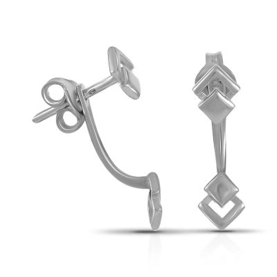 Лот: 23845525. Фото: 1. Серебряные серьги из коллекции... Серьги, каффы
