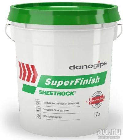 Лот: 8816050. Фото: 1. Sheetrock super finish 17 л. 28... Смеси, шпатлевки, цемент