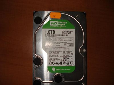 Лот: 7465427. Фото: 1. HDD 1000Gb / 1Tb / SATA-II / Western... Жёсткие диски (HDD)