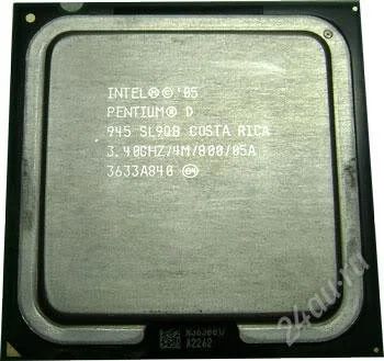 Лот: 1323462. Фото: 1. CPU Intel Pentium D 945 3.4 ГГц... Процессоры