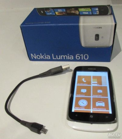 Лот: 9122372. Фото: 1. Смартфон рабочий Nokia Lumia 610... Смартфоны
