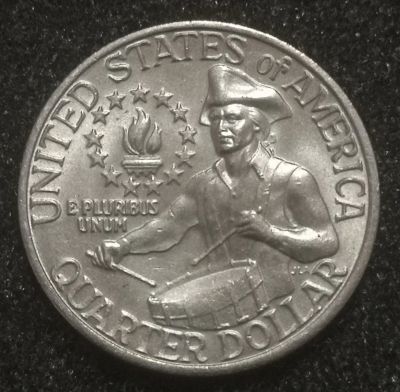 Лот: 23491772. Фото: 1. 25 центов 1976 года. США ("D... Америка