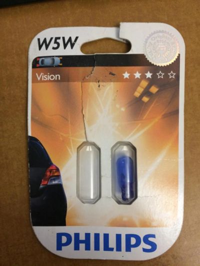 Лот: 8810828. Фото: 1. Лампа w5w Philips Blue Vision. Оптика и освещение