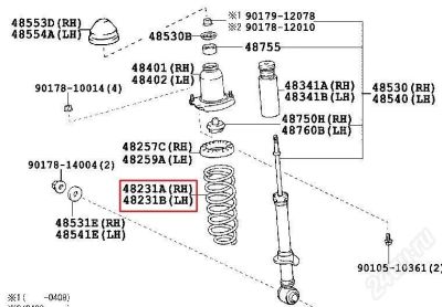 Лот: 517290. Фото: 1. Пружины задние Toyota Premio/Allion... Ходовая, подвеска, рулевое управление