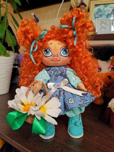 Лот: 17345732. Фото: 1. Кукла ручной работы. Рыжуля. Авторские куклы, игрушки, поделки