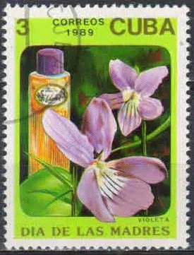Лот: 21446361. Фото: 1. 1989. Куба. День матери – духи... Марки