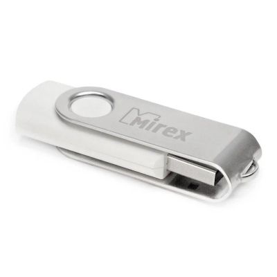 Лот: 11684639. Фото: 1. USB 8GB Mirex Swivel WHITE (ecopack... USB-флеш карты