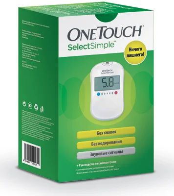 Лот: 4725044. Фото: 1. Глюкометр OneTouch select simple. Оборудование