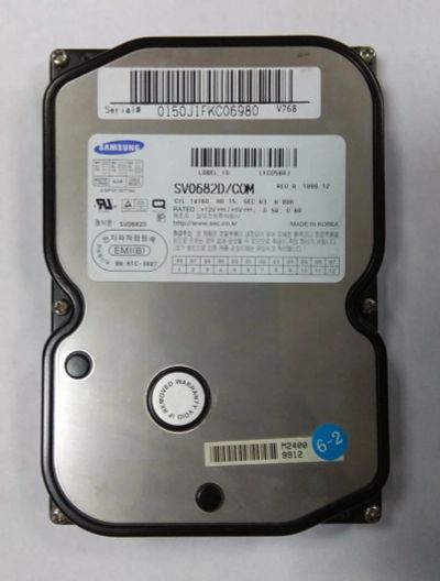 Лот: 9727426. Фото: 1. Жесткий диск Samsung SV0682D/COM... Жёсткие диски (HDD)