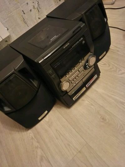 Лот: 14312996. Фото: 1. Музыкальный центр Aiwa + качественный... Музыкальные центры, магнитолы