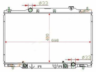 Лот: 8260940. Фото: 1. Радиатор Honda Strem RN1 К20А. Двигатель и элементы двигателя
