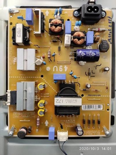 Лот: 16634601. Фото: 1. psu EAX67189201 tv LG 49UJ630V. Запчасти для телевизоров, видеотехники, аудиотехники