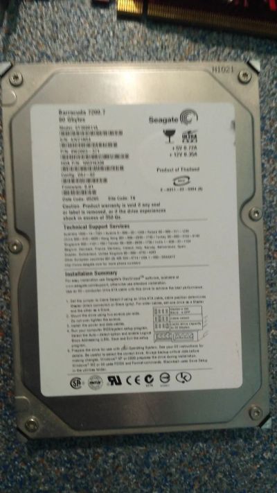 Лот: 17807964. Фото: 1. винчестер HDD 80 Gb. Жёсткие диски (HDD)