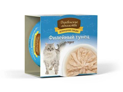 Лот: 15055995. Фото: 1. Филейный тунец 80г конс. корм... Корма