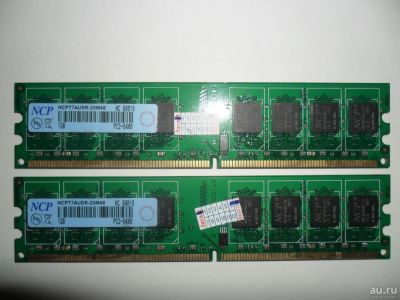 Лот: 9627770. Фото: 1. Память DDR2 NCP 2x1GB. Оперативная память