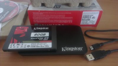 Лот: 4250060. Фото: 1. SSD Kingston SV300S3N7A/60G. Жёсткие диски (HDD)