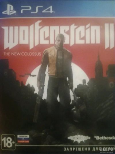Лот: 10647052. Фото: 1. Wolfenstein 2 (ps4) продажа или... Игры для консолей