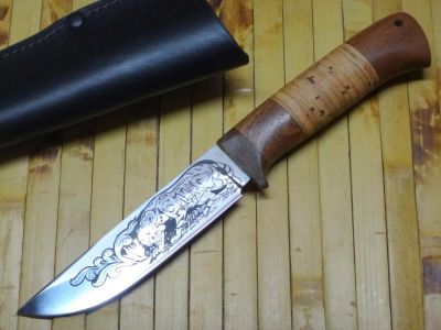 Лот: 8311096. Фото: 1. Нож "Белка" с худ. оформлением... Ножи, топоры