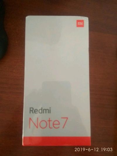 Лот: 13899685. Фото: 1. Redmi Note 7 black 4/128, запечатанная... Смартфоны