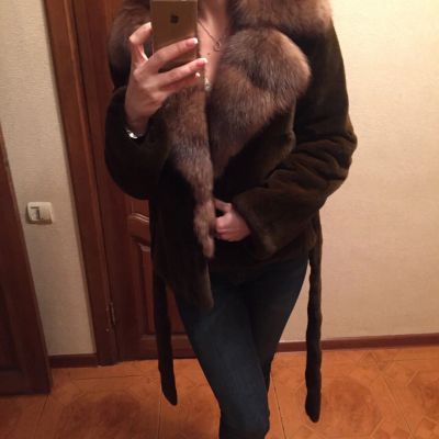 Лот: 4727563. Фото: 1. шуба норковая 44-46р ворот соболь. Верхняя одежда