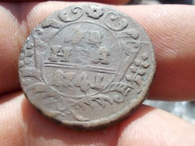 Лот: 14551685. Фото: 1. Нечастая Денга 1741 года. Россия до 1917 года