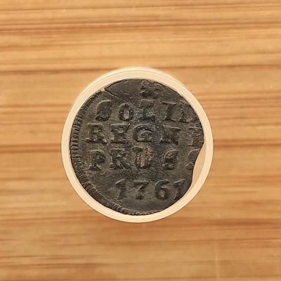 Лот: 20847315. Фото: 1. Солид 1761 для Пруссии. арт. 1823-360... Россия до 1917 года