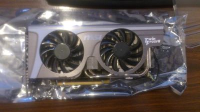 Лот: 5280296. Фото: 1. Видеокарта MSI GTX 560Ti 1GB Twin... Видеокарты