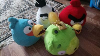 Лот: 11224827. Фото: 1. Игрушки Angry Birds. Мягкие