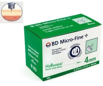 Лот: 24324945. Фото: 1. BD Микро-Файн Плюс Иглы для шприц-ручки... Лекарства
