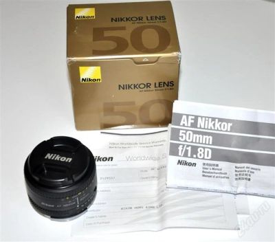 Лот: 2257725. Фото: 1. Oбъектив Nikon AF Nikkor 50 mm... Объективы