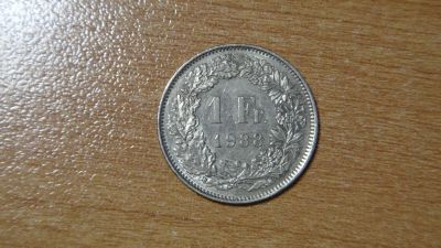 Лот: 25581328. Фото: 1. Швейцария 1 франк 1988. Европа