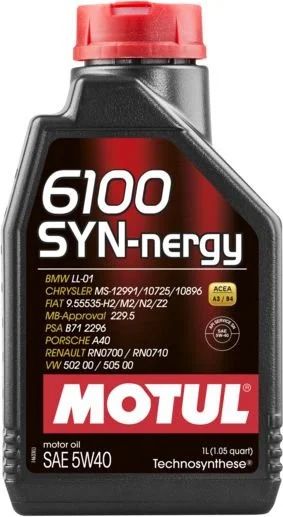 Лот: 12610302. Фото: 1. Motul 6100 Syn-Nergy Sae 5W-40... Масла, жидкости