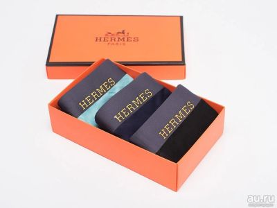 Лот: 16826593. Фото: 1. Боксеры Hermes 3шт (19423). Нижнее бельё, плавки, шорты для плавания