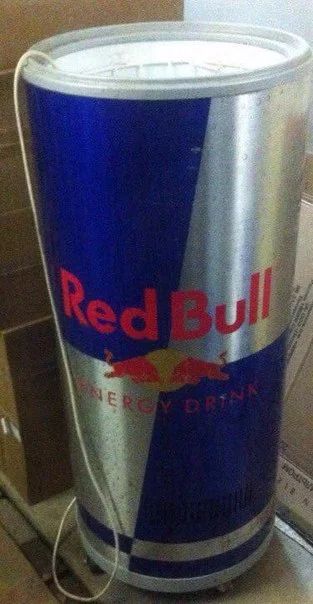 Лот: 7685026. Фото: 1. Холодильник Red Bull бочка. Холодильники, морозильные камеры