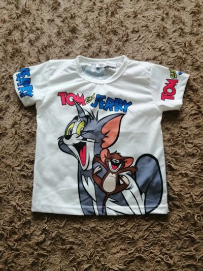 Лот: 20508106. Фото: 1. Футболка том и джерри Zara 4-5лет. Футболки, поло, топы, лонгсливы