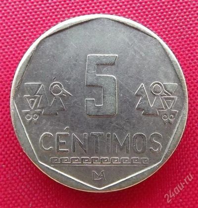 Лот: 2690702. Фото: 1. (№2544/LF) 5 сентимо 2002 (Перу... Америка