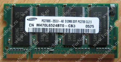 Лот: 3233060. Фото: 1. Original Samsung DDR SO-DIMM 512Mb... Оперативная память