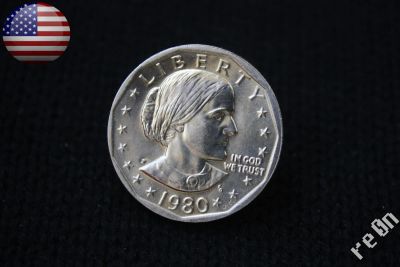 Лот: 4277199. Фото: 1. США 1 доллар 1980 г. Индианка... Америка