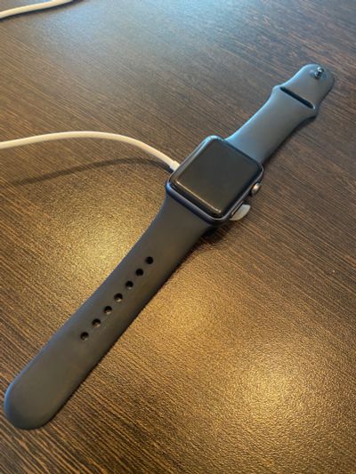 Лот: 19343528. Фото: 1. Apple Watch 3 38mm Black. Смарт-часы, фитнес-браслеты, аксессуары