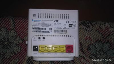 Лот: 10317346. Фото: 1. Wifi роутер ZTE ZXHN H118N(от... Маршрутизаторы (роутеры)