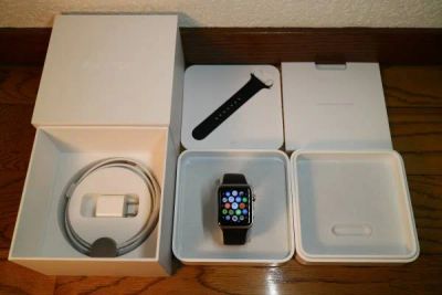 Лот: 6503719. Фото: 1. Часы Apple Watch 42 мм из нержавеющей... Смарт-часы, фитнес-браслеты, аксессуары