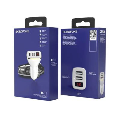 Лот: 22147897. Фото: 1. АЗУ BOROFONE BZ-11 LED 2*USB 2... Зарядные устройства, блоки питания, адаптеры сетевые для смартфонов