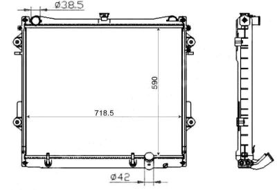 Лот: 3694512. Фото: 1. Радиатор toyota land cruiser 200... Двигатель и элементы двигателя