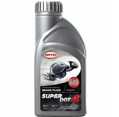 Лот: 21986246. Фото: 1. Тормозная жидкость Sintec Super... Масла, жидкости