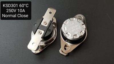 Лот: 18604754. Фото: 1. Термостат KSD301 , 60°C , Градусов... Реле, тумблеры, переключатели